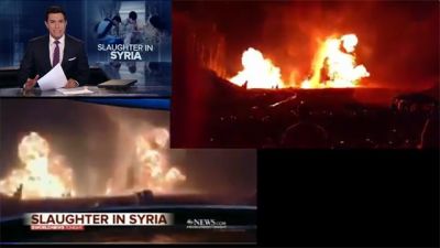 فضيحة.. محطة أمريكية شهيرة تزوّر فيديو لانفجارات بأمريكا على أنها قصف تركي بسوريا!