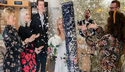 عجائب وغرائب ... .. شابة من أصول  بريطانية تتزوج  من « سجادة » بعد قصة حب دامت لسنة ، ألبوم صور