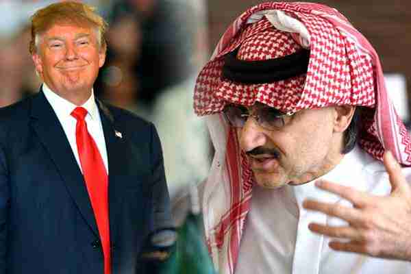 ترامب يهاجم الأمير السعودي الوليد بن طلال ويصفه بـالغبي