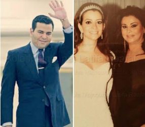 صورة نادرة جمعت الأميرة لالة أم كلثوم أبو فارس والفنانة لطيفة رأفت