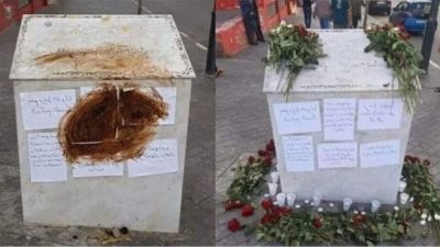 شرطة طنجة نطيح بالشخص الذي دنس النصب التذكاري للراحل اليوسفي