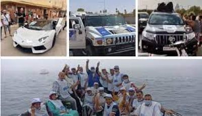 بالصور ... موضة الانتخابات وآخر التقليعات ... سيارات فيراري هامر و يخوت في الحملة الانتخابية