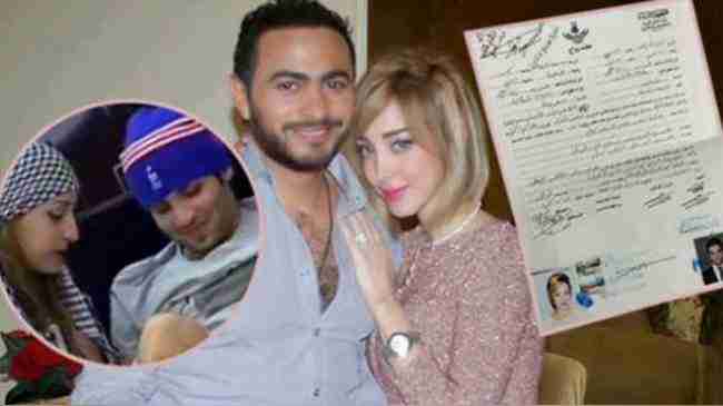 وثيقة.. مفاجأة مثيرة وراء طلاق تامر حسني وبسمة بوسيل