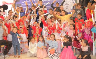 احتفالا بالسنة الأمازيغية. جمعية آيت لمودن تتزين بألوان تامزغا