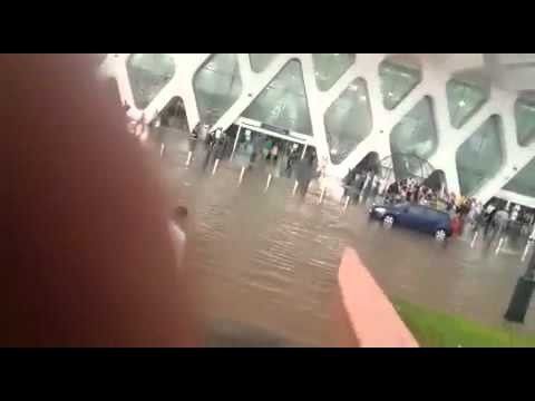هذا رد مكتب المطارات حول فضيحة غرق مطار مراكش