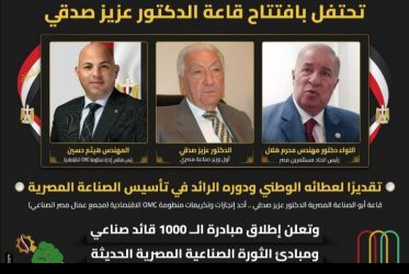 المهندس هيثم حسين.. يسير على خطى عزيز صدقي: من تأسيس الصناعة الوطنية إلى ثوره توطين نهضة صناعية ثانية بروح عابرة للقارات..