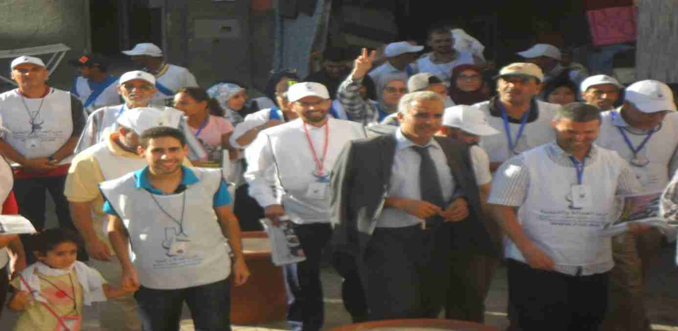 الرباط : مسيرة حاشدة للعدالة والتنمية تجوب أحياء مقاطعة اليوسفية