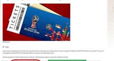 (الفيفا) تطلق عملية بيع تذاكر مونديال روسيا 2018، و هذه أثمنتها: