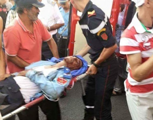 لحظة القبض على السائق الذي سحل شرطي طنجة وقتله ... فيديو